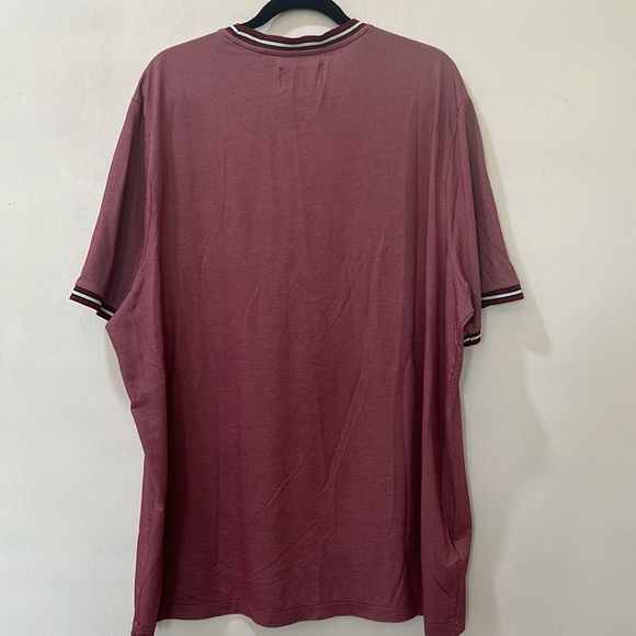 ORIGINAL PENGUIN RINGER TSHIRT MEN SIZE XXL PINK SHORT SLEEVE PLAID - Picture 2 of 10